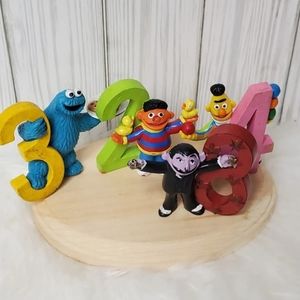 Vintage sesame street figures